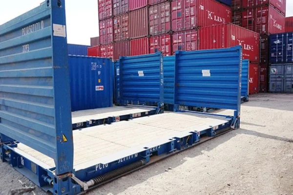 20FT Used Flat Rack Shipping Container - Image 3