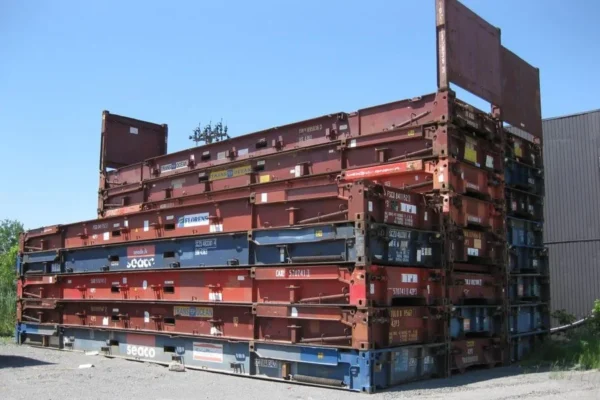 40FT Used Flat Rack Shipping Container - Image 4